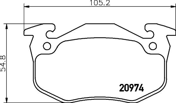 Don PCP1071 Brake Pad Set, disc brake PCP1071: Buy near me in Poland at 2407.PL - Good price!