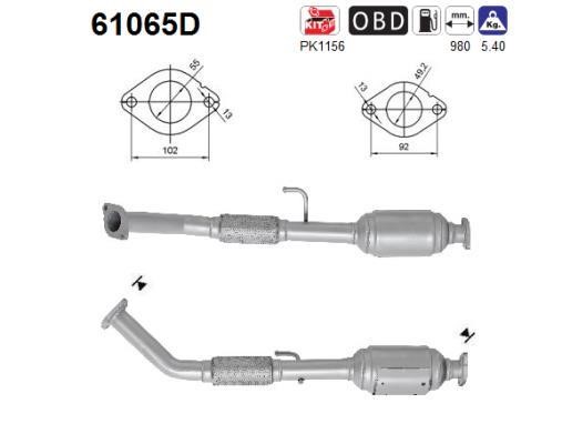 As 61065D Catalytic Converter 61065D: Buy near me in Poland at 2407.PL - Good price!