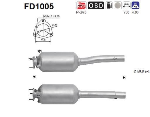 As FD1005 Filter FD1005: Buy near me in Poland at 2407.PL - Good price!