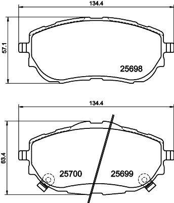 Don PCP1227 Scheibenbremsbeläge, Set PCP1227: Kaufen Sie zu einem guten Preis in Polen bei 2407.PL!