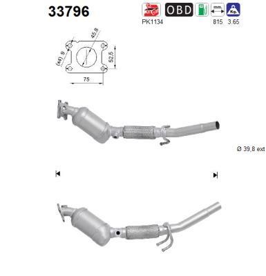 As 33796 Catalytic Converter 33796: Buy near me in Poland at 2407.PL - Good price!