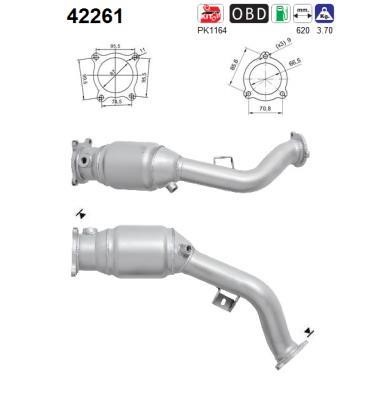 As 42261 Catalytic Converter 42261: Buy near me in Poland at 2407.PL - Good price!