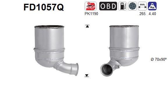 As FD1057Q Dieselpartikelfilter DPF FD1057Q: Bestellen Sie in Polen zu einem guten Preis bei 2407.PL!