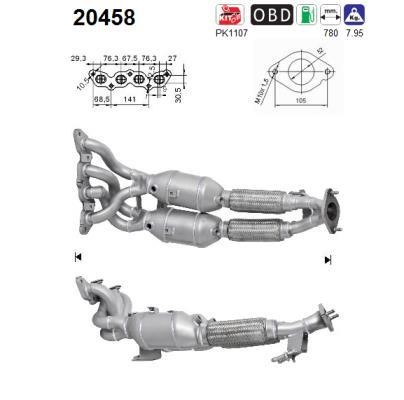 As 20458 Catalytic Converter 20458: Buy near me in Poland at 2407.PL - Good price!