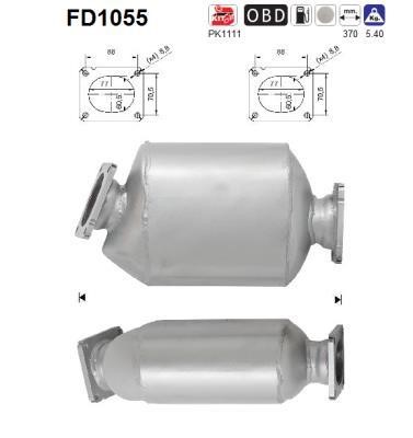 As FD1055 Diesel particulate filter DPF FD1055: Buy near me in Poland at 2407.PL - Good price!