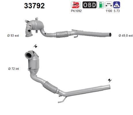 As 33792 Catalytic Converter 33792: Buy near me in Poland at 2407.PL - Good price!