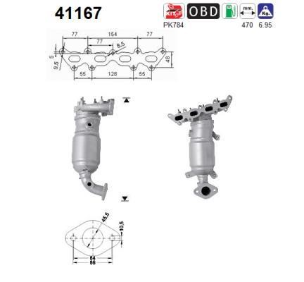 As 41167 Catalytic Converter 41167: Buy near me in Poland at 2407.PL - Good price!