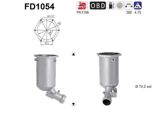 As FD1054 Diesel particulate filter DPF FD1054: Buy near me in Poland at 2407.PL - Good price!