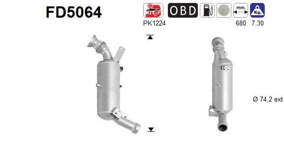 As FD5064 Ruß-/Partikelfilter, Abgasanlage FD5064: Kaufen Sie zu einem guten Preis in Polen bei 2407.PL!