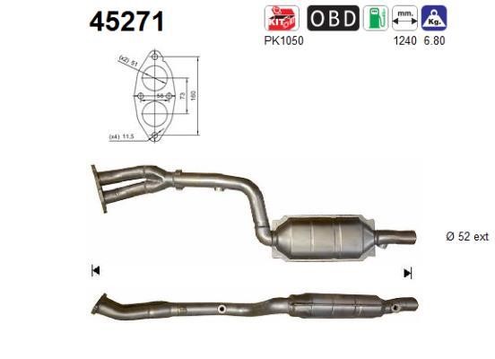 As 45271 Catalytic Converter 45271: Buy near me in Poland at 2407.PL - Good price!