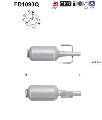 As FD1090Q Soot/Particulate Filter, exhaust system FD1090Q: Buy near me in Poland at 2407.PL - Good price!