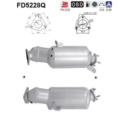 As FD5228Q Ruß-/Partikelfilter, Abgasanlage FD5228Q: Kaufen Sie zu einem guten Preis in Polen bei 2407.PL!