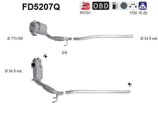 As FD5207Q Протисажний/пиловий фільтр, система відведення ВГ FD5207Q: Приваблива ціна - Купити у Польщі на 2407.PL!