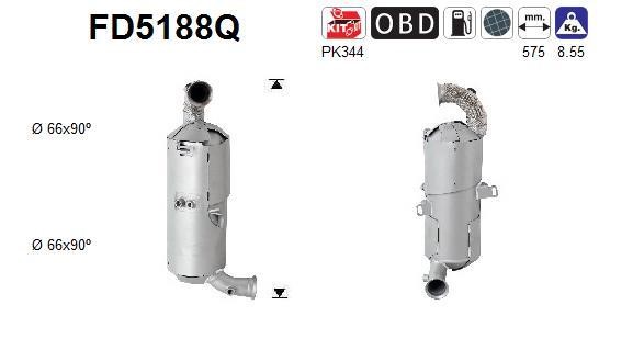 As FD5188Q Soot/Particulate Filter, exhaust system FD5188Q: Buy near me in Poland at 2407.PL - Good price!