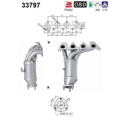 As 33797 Catalytic Converter 33797: Buy near me in Poland at 2407.PL - Good price!