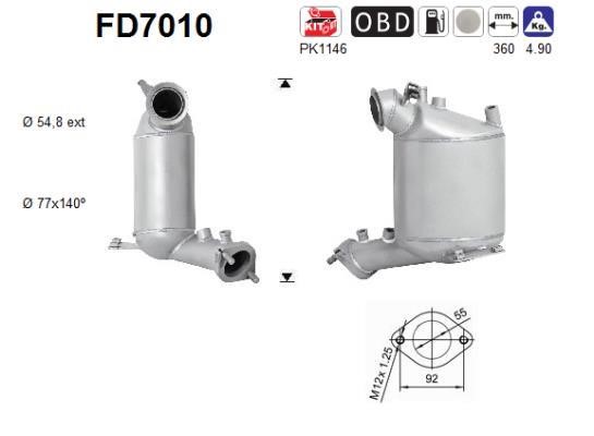 As FD7010 Filter FD7010: Buy near me in Poland at 2407.PL - Good price!