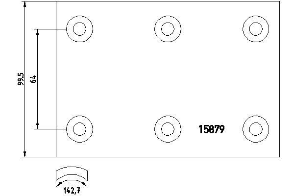 Don GG2091A7141 Brake lining set GG2091A7141: Buy near me in Poland at 2407.PL - Good price!