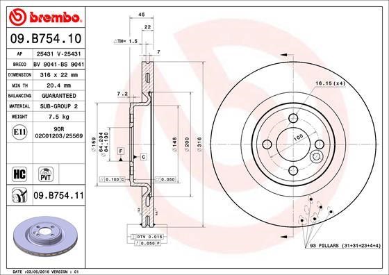 AP (Brembo) 25431V Tarcza hamulcowa 25431V: Dobra cena w Polsce na 2407.PL - Kup Teraz!