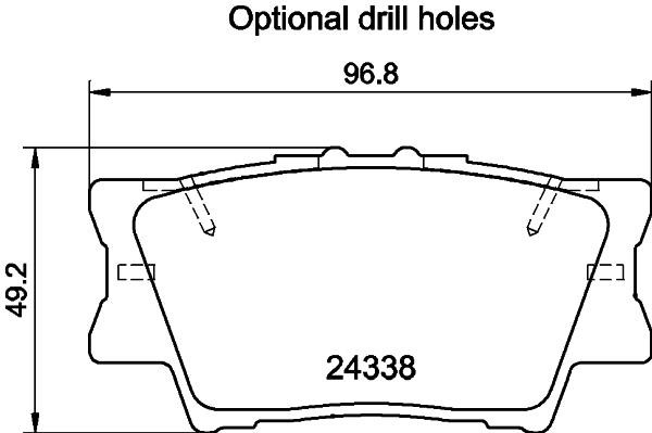 Don PCP1096 Brake Pad Set, disc brake PCP1096: Buy near me in Poland at 2407.PL - Good price!