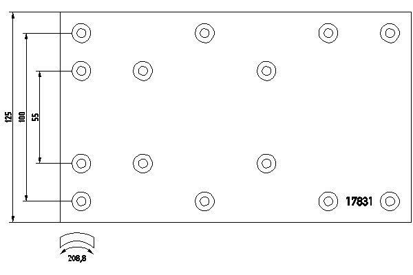 Don SA26272S7115 Brake lining set SA26272S7115: Buy near me in Poland at 2407.PL - Good price!