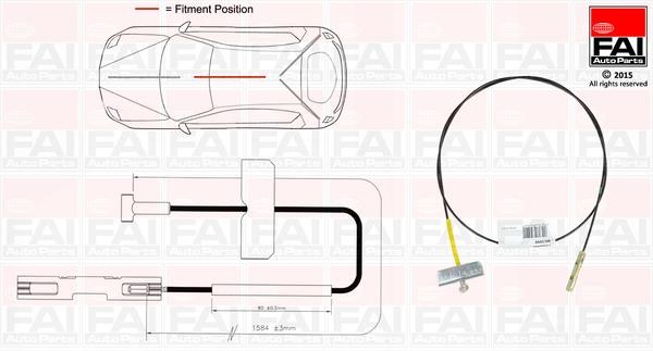 FAI FBC0141 Cable Pull, parking brake FBC0141: Buy near me in Poland at 2407.PL - Good price!