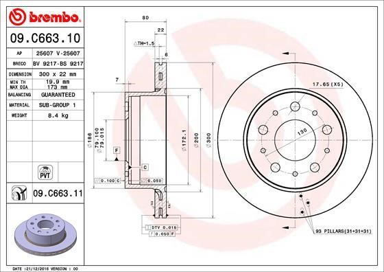 AP (Brembo) 25607 V Bremsscheibe 25607V: Kaufen Sie zu einem guten Preis in Polen bei 2407.PL!