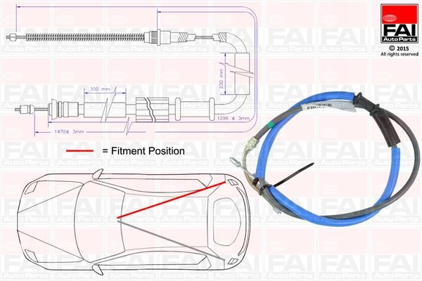 FAI FBC0028 Cable Pull, parking brake FBC0028: Buy near me in Poland at 2407.PL - Good price!