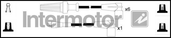 Intermotor 73848 Ignition cable kit 73848: Buy near me in Poland at 2407.PL - Good price!