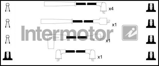Intermotor 73619 Ignition cable kit 73619: Buy near me at 2407.PL in Poland at an Affordable price!