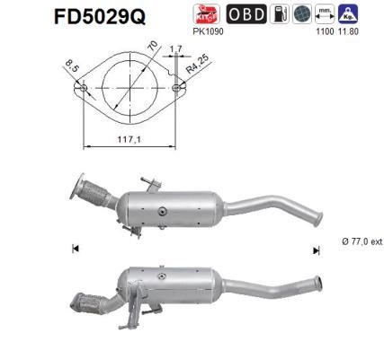 As FD5029Q Soot/Particulate Filter, exhaust system FD5029Q: Buy near me in Poland at 2407.PL - Good price!