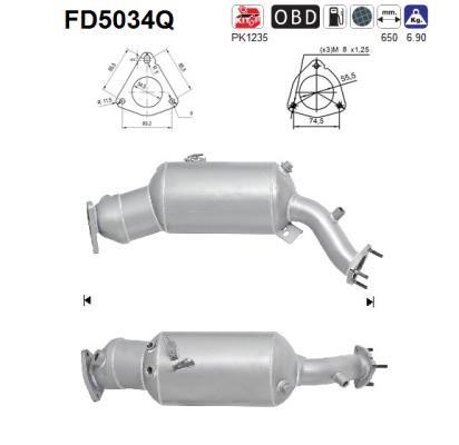 As FD5034Q Ruß-/Partikelfilter, Abgasanlage FD5034Q: Kaufen Sie zu einem guten Preis in Polen bei 2407.PL!