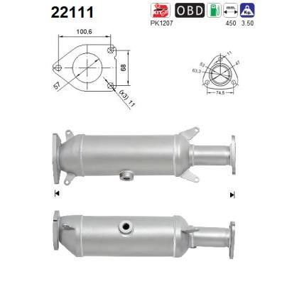 As 22111 Catalytic Converter 22111: Buy near me in Poland at 2407.PL - Good price!