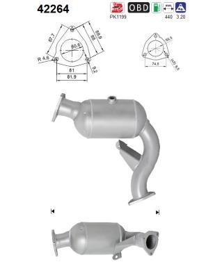 As 42264 Catalytic Converter 42264: Buy near me in Poland at 2407.PL - Good price!