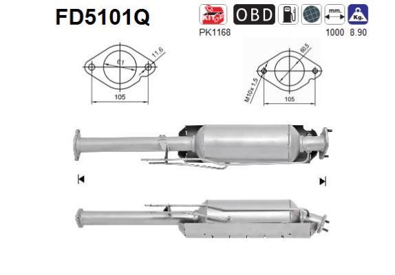 As FD5101Q Filter FD5101Q: Buy near me in Poland at 2407.PL - Good price!