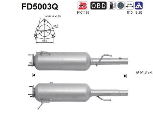 As FD5003Q Filter FD5003Q: Buy near me in Poland at 2407.PL - Good price!