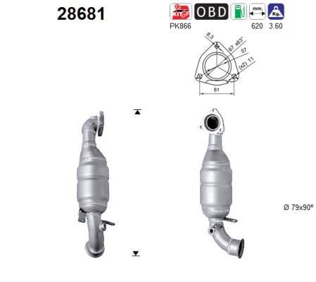 As 28681 Catalytic Converter 28681: Buy near me in Poland at 2407.PL - Good price!