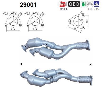 As 29001 Catalytic Converter 29001: Buy near me in Poland at 2407.PL - Good price!