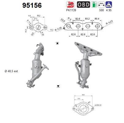 As 95156 Катализатор 95156: Отличная цена - Купить в Польше на 2407.PL!