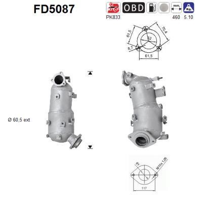 As FD5087 Фильтр FD5087: Отличная цена - Купить в Польше на 2407.PL!