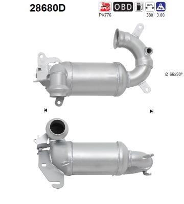 As 28680D Catalytic Converter 28680D: Buy near me at 2407.PL in Poland at an Affordable price!