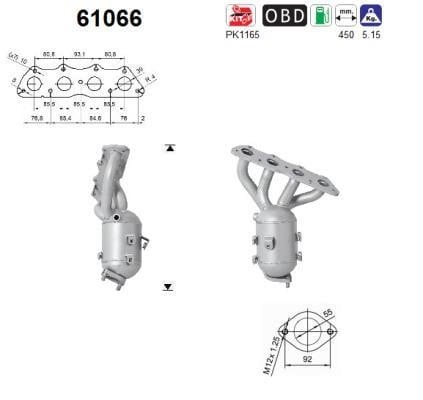 As 61066 Catalytic Converter 61066: Buy near me in Poland at 2407.PL - Good price!