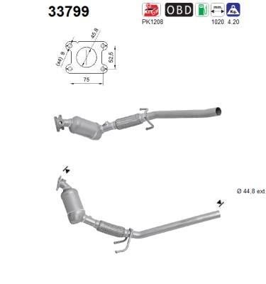 As 33799 Catalytic Converter 33799: Buy near me in Poland at 2407.PL - Good price!