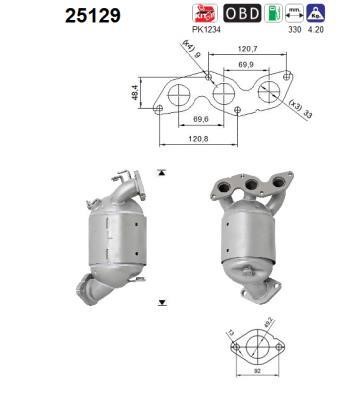 As 25129 Catalytic Converter 25129: Buy near me in Poland at 2407.PL - Good price!
