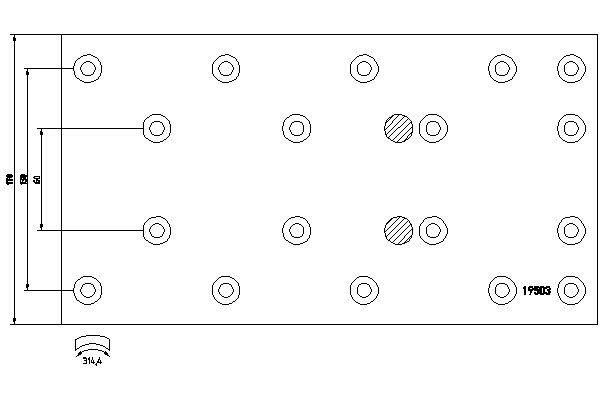 Don PB221S7121 Brake lining set PB221S7121: Buy near me in Poland at 2407.PL - Good price!