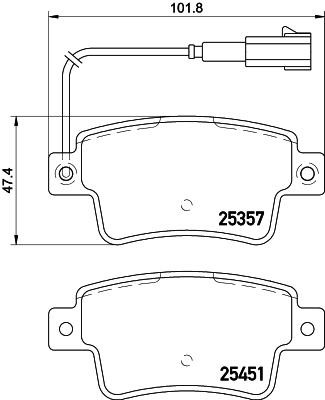 Don PCP1573 Brake Pad Set, disc brake PCP1573: Buy near me in Poland at 2407.PL - Good price!