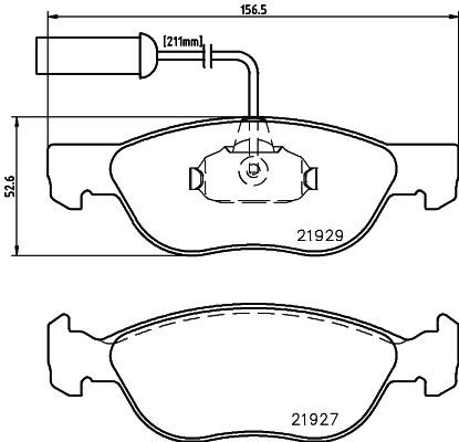 Don PCP1543 Brake Pad Set, disc brake PCP1543: Buy near me in Poland at 2407.PL - Good price!