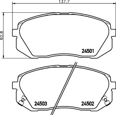 Don PCP1172 Scheibenbremsbeläge, Set PCP1172: Kaufen Sie zu einem guten Preis in Polen bei 2407.PL!