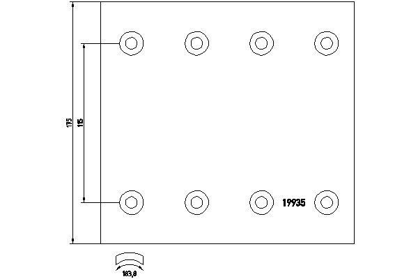 Don RN1011S7115 Brake lining set RN1011S7115: Buy near me in Poland at 2407.PL - Good price!