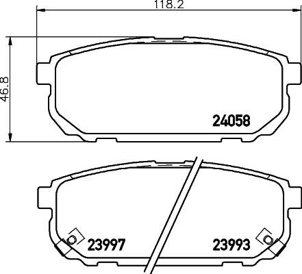 Don PCP1315 Brake Pad Set, disc brake PCP1315: Buy near me in Poland at 2407.PL - Good price!