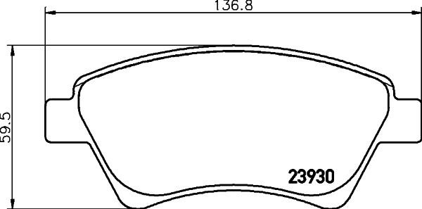 Don PCP1121 Brake Pad Set, disc brake PCP1121: Buy near me in Poland at 2407.PL - Good price!